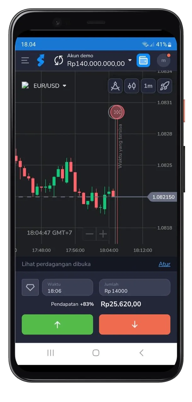 Aplikasi Stockity akun demo